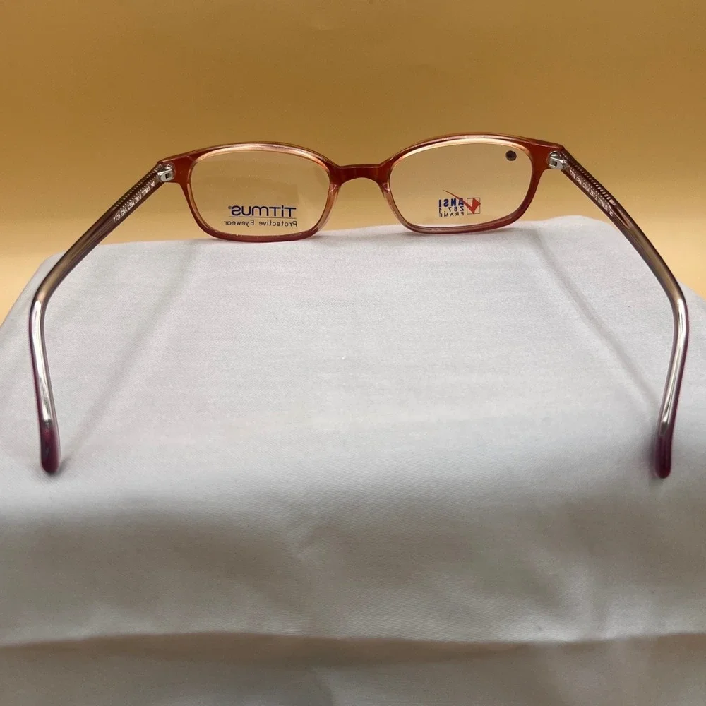 Titmus T705 Safety Glasses Women 50-19 Burgundy Red New Librarian Core